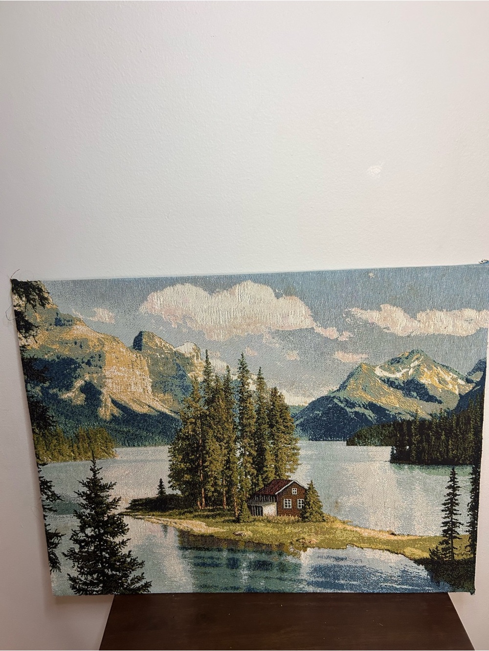 21" Russian tapestry Mountain View unframed